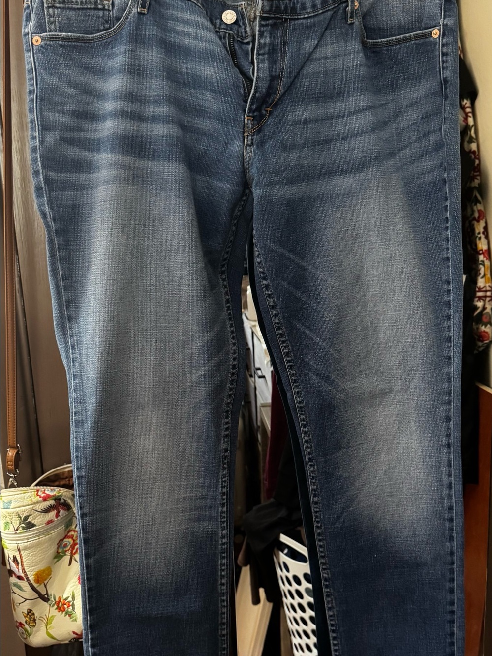 Levi's 524 Skinny Straight-Leg Faded Blue Jeans